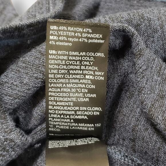 WHBM Dolman Sleeve Pullover Sweater Blue Heathered Sz XS Casual Minimalist Fall - Picture 6 of 9